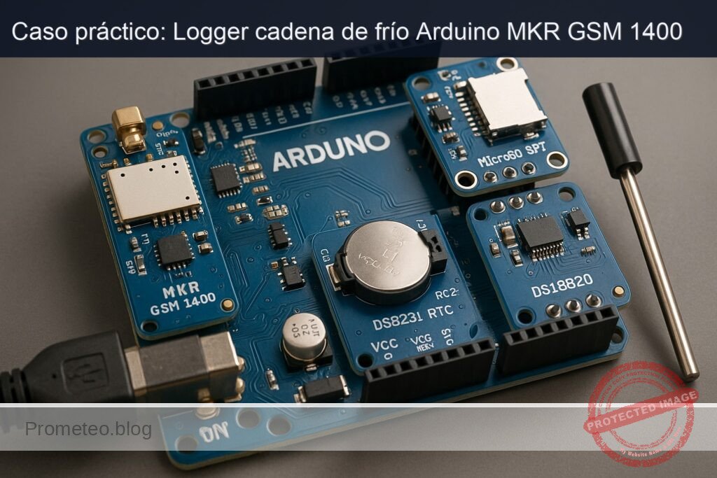 Caso práctico: Logger cadena de frío Arduino MKR GSM 1400 — hero