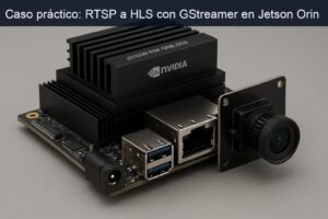 Caso práctico: RTSP a HLS con GStreamer en Jetson Orin — hero