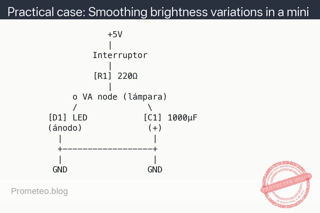 Schematic — Practical case: Smoothing brightness variations in a mini