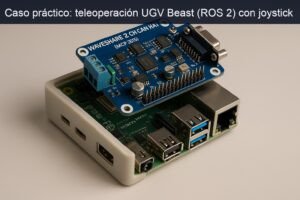 Caso práctico: teleoperación UGV Beast (ROS 2) con joystick — hero