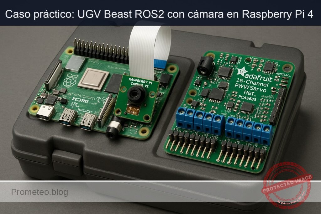 Caso práctico: UGV Beast ROS2 con cámara en Raspberry Pi 4 — hero