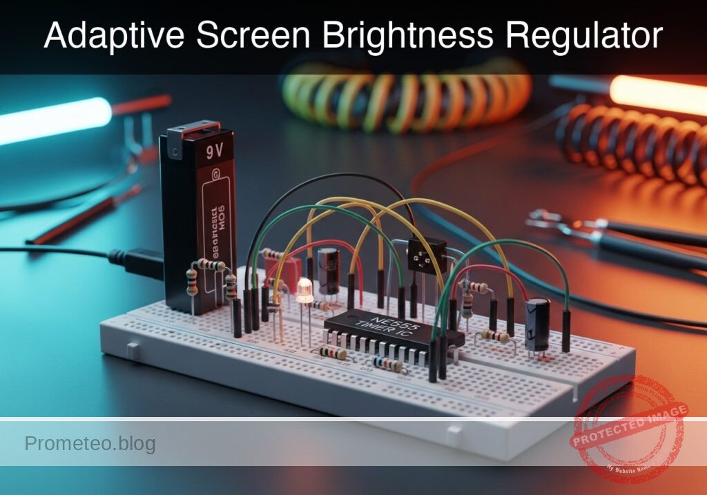Adaptive Screen Brightness Regulator prototype (Maker Style)