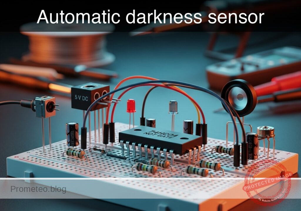 Automatic darkness sensor prototype (Maker Style)