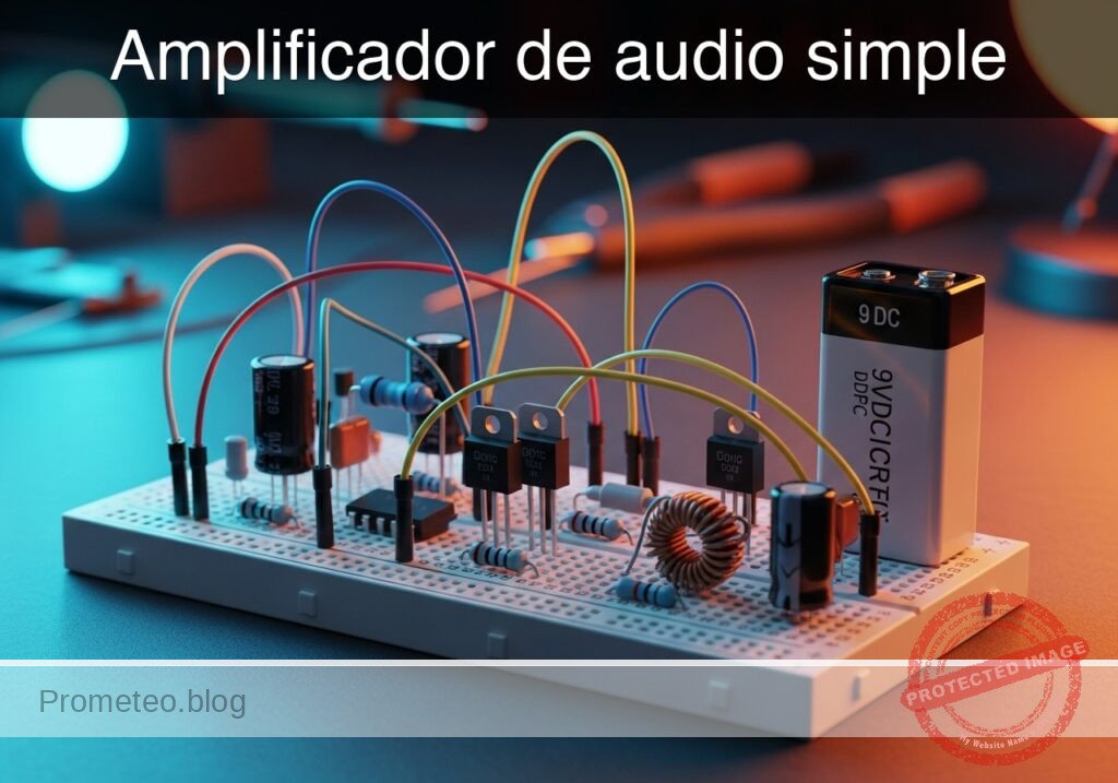Prototipo de Amplificador de audio simple (Maker Style)