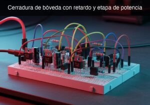Prototipo de Cerradura de bóveda con retardo y etapa de potencia (Maker Style)