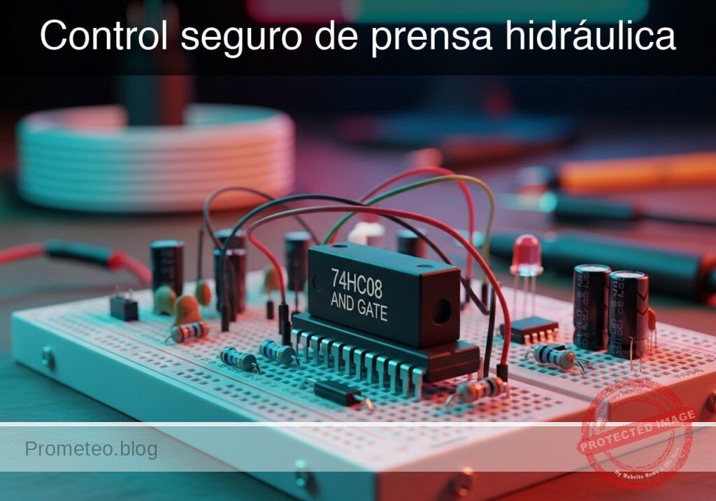 Prototipo de Control seguro de prensa hidráulica (Maker Style)