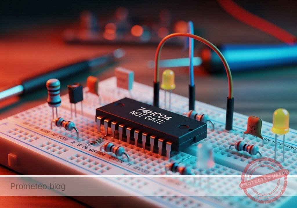 Esquemático — Caso práctico: Entradas flotantes y sensibilidad al ruido