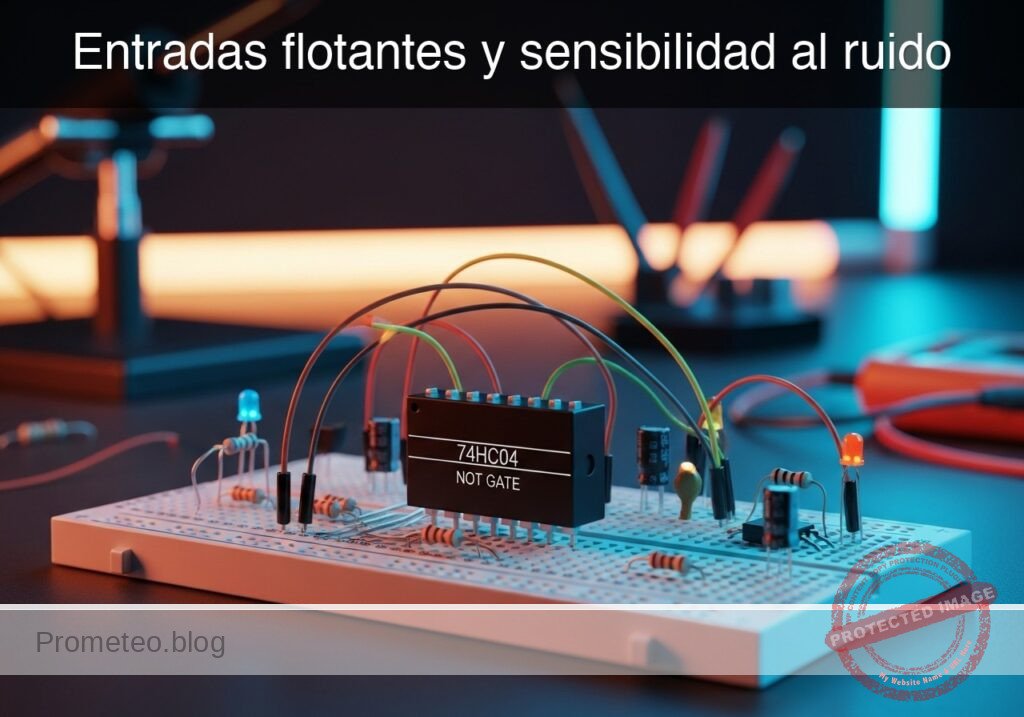 Prototipo de Entradas flotantes y sensibilidad al ruido (Maker Style)