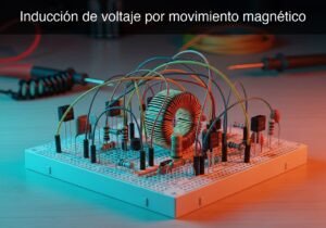 Prototipo de Inducción de voltaje por movimiento magnético (Maker Style)