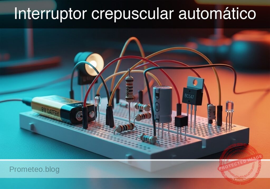 Prototipo de Interruptor crepuscular automático (Maker Style)