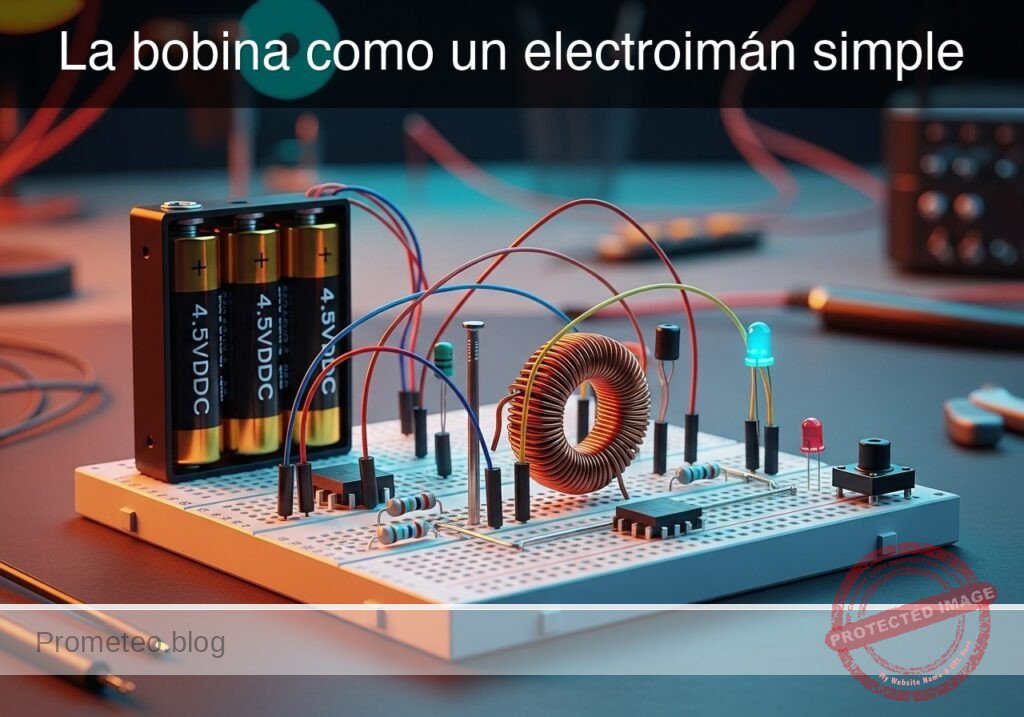 Prototipo de La bobina como un electroimán simple (Maker Style)