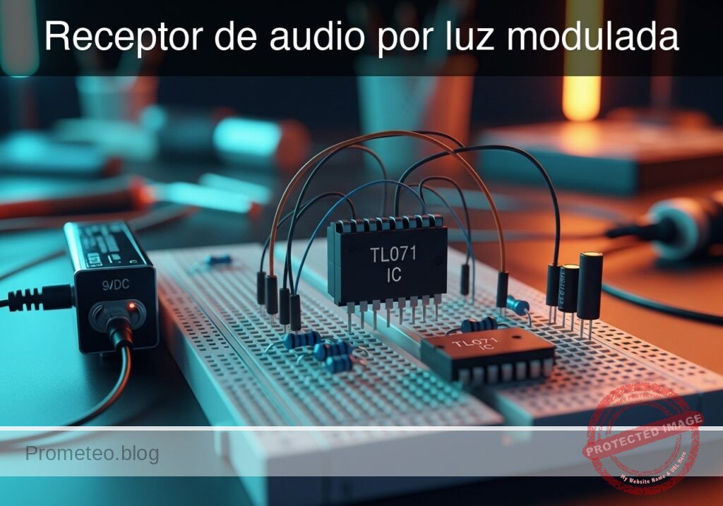 Prototipo de Receptor de audio por luz modulada (Maker Style)