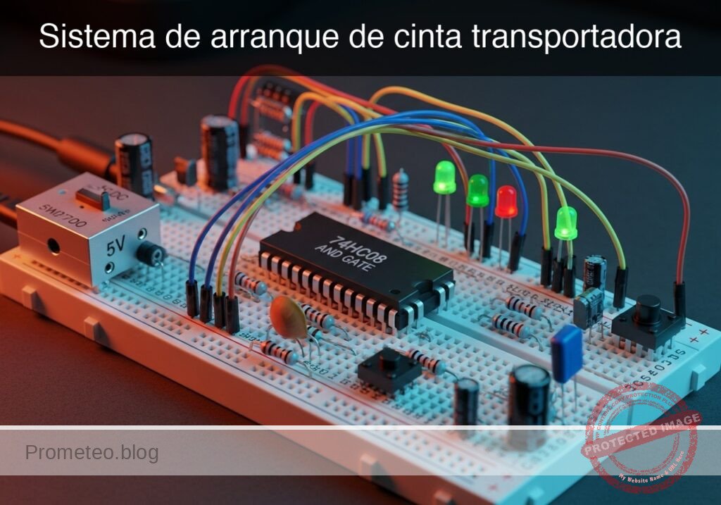 Prototipo de Sistema de arranque de cinta transportadora (Maker Style)