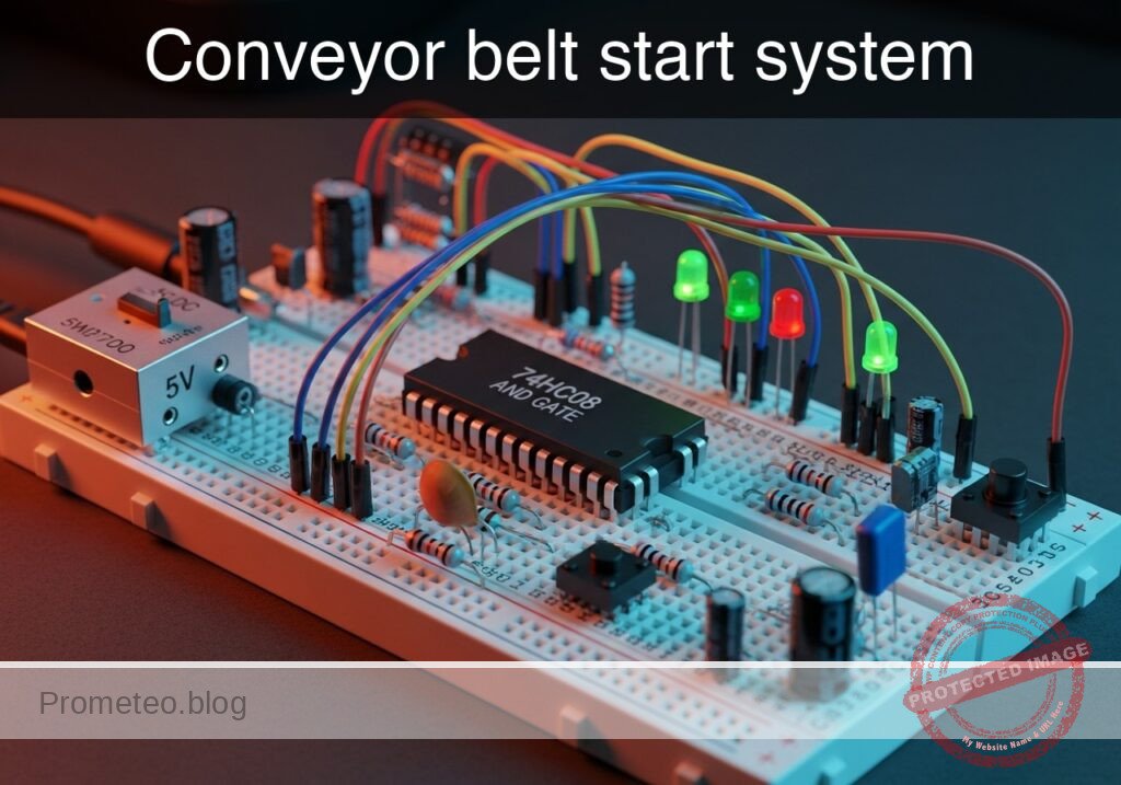 Conveyor belt start system prototype (Maker Style)