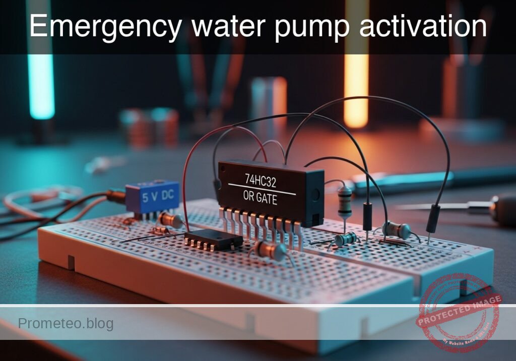 Emergency water pump activation prototype (Maker Style)