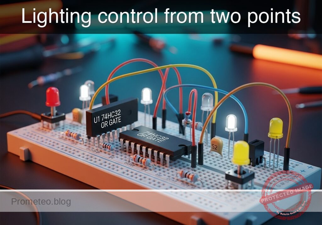 Lighting control from two points prototype (Maker Style)