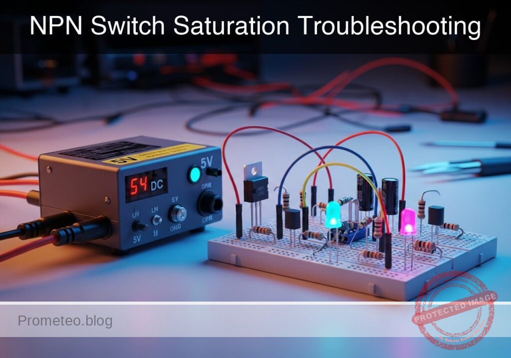 NPN Switch Saturation Troubleshooting prototype (Maker Style)