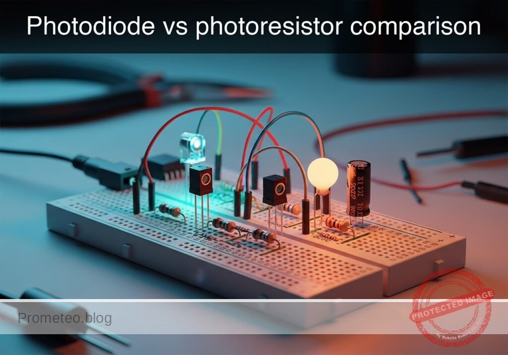 Photodiode vs photoresistor comparison prototype (Maker Style)