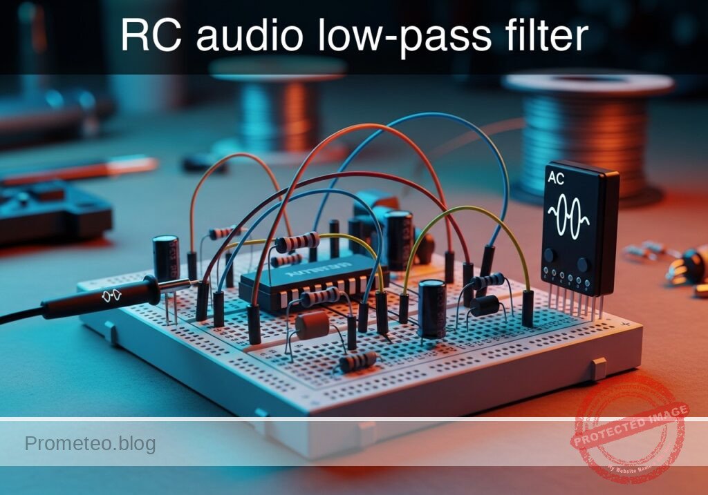 RC audio low-pass filter prototype (Maker Style)