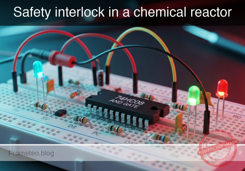 Safety interlock in a chemical reactor prototype (Maker Style)
