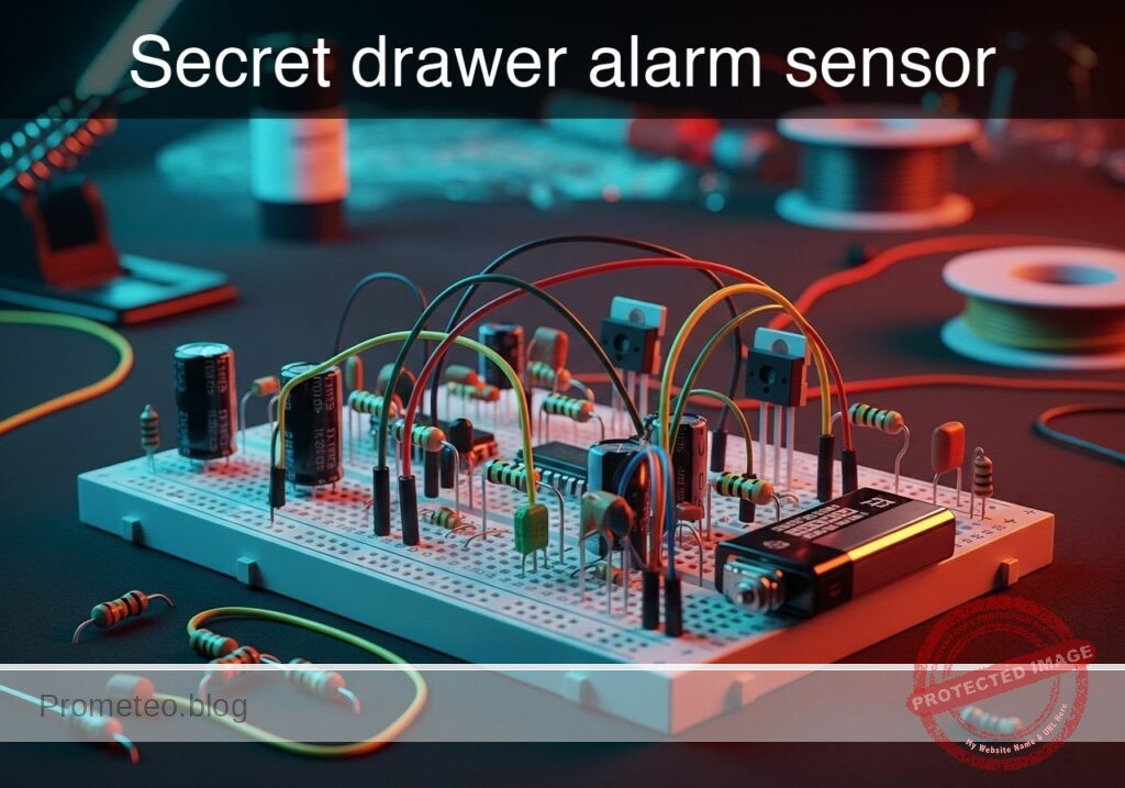 Secret drawer alarm sensor prototype (Maker Style)