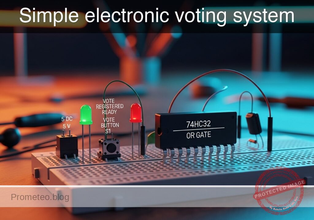 Simple electronic voting system prototype (Maker Style)