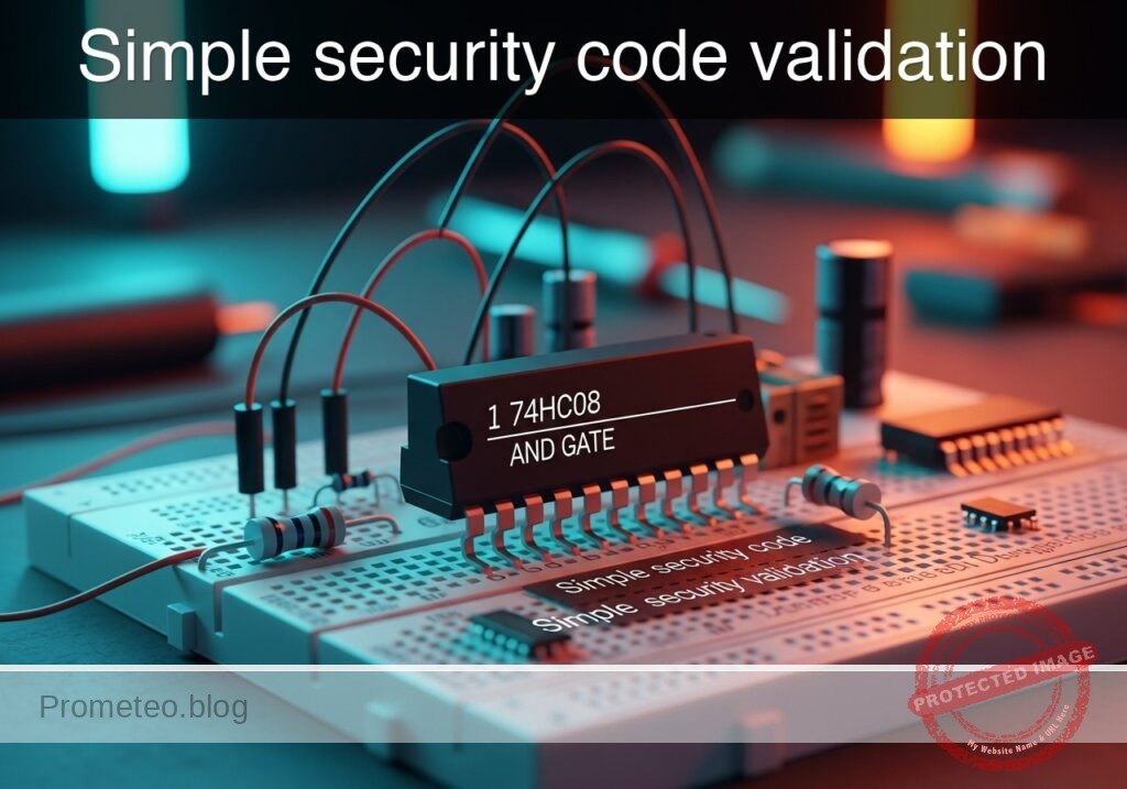 Simple security code validation prototype (Maker Style)