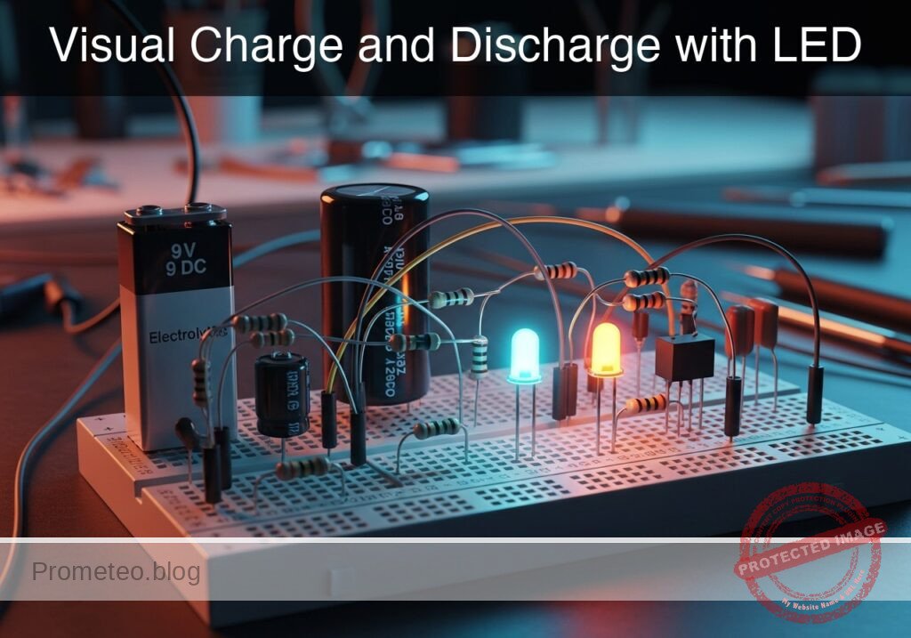 Visual Charge and Discharge with LED prototype (Maker Style)
