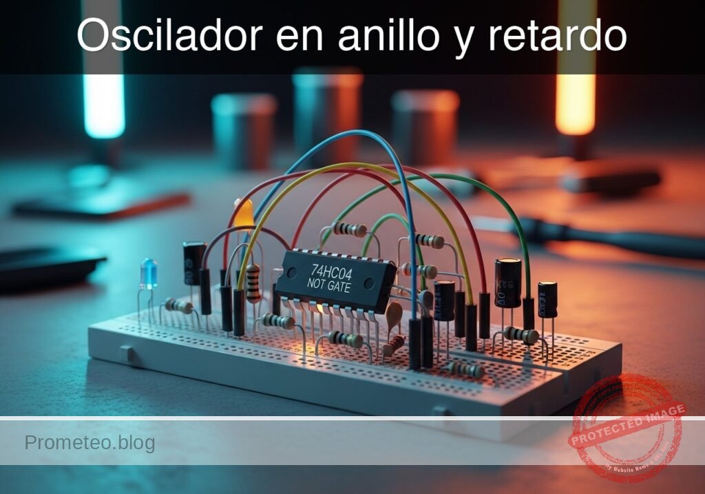 Prototipo de Oscilador en anillo y retardo (Maker Style)