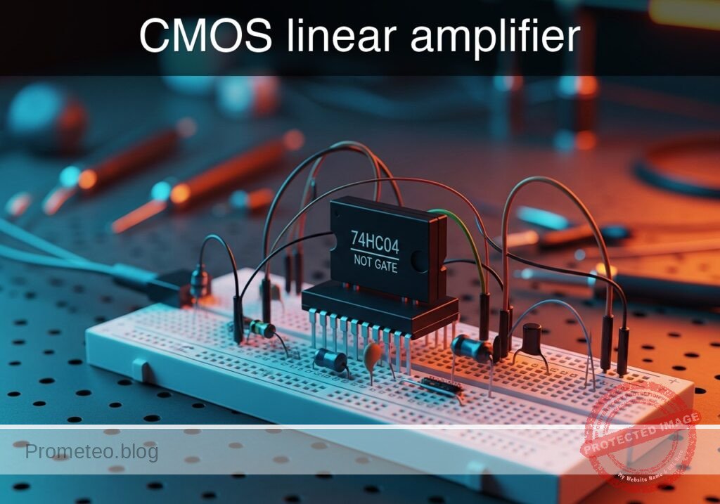 CMOS linear amplifier prototype (Maker Style)
