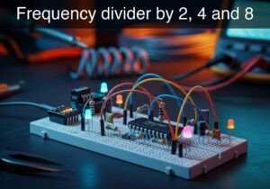 Frequency divider by 2, 4 and 8 prototype (Maker Style)