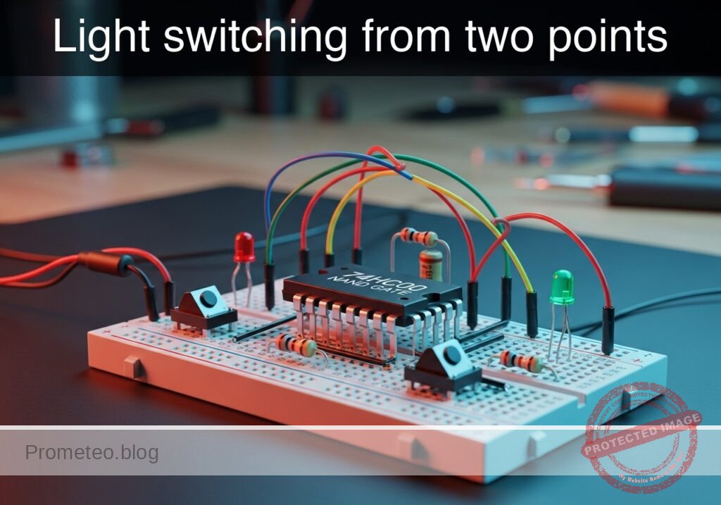 Light switching from two points prototype (Maker Style)