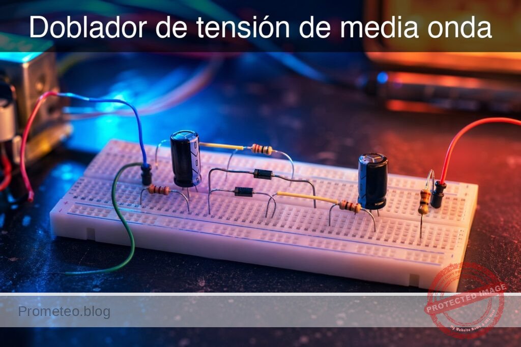 Prototipo de Doblador de tensión de media onda (Maker Style)