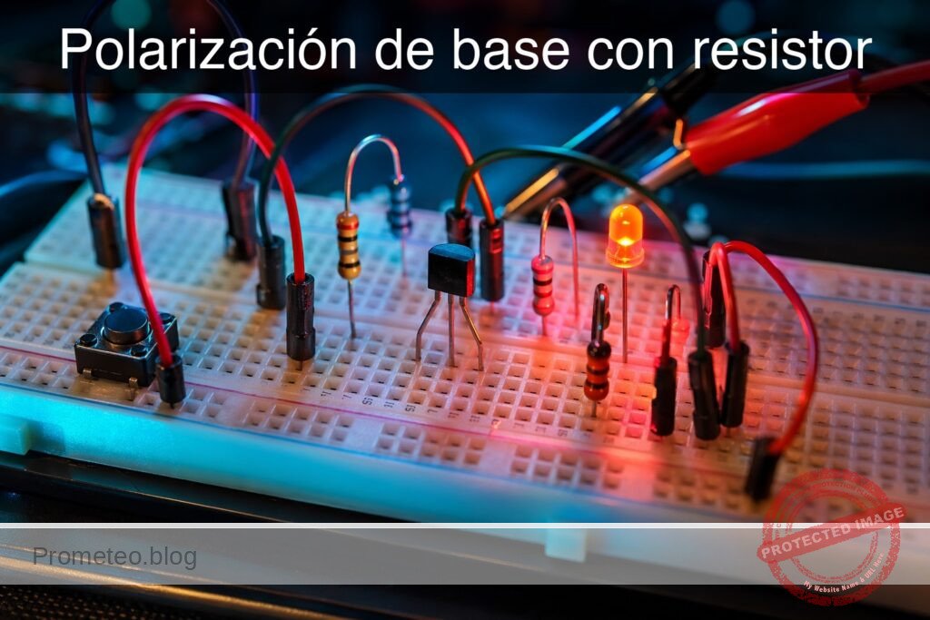 Prototipo de Polarización de base con resistor (Maker Style)