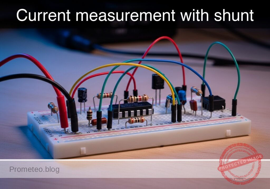 Current measurement with shunt prototype (Maker Style)