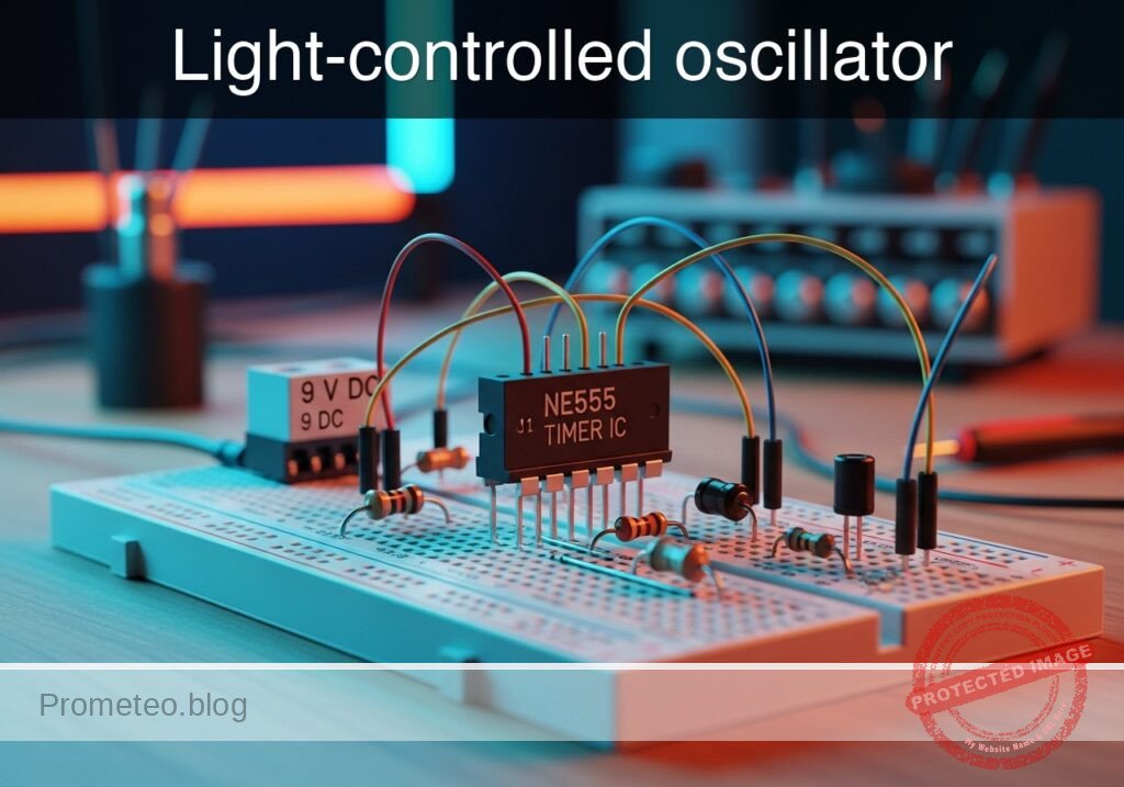 Light-controlled oscillator prototype (Maker Style)