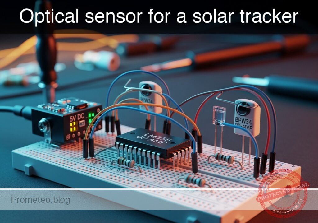 Optical sensor for a solar tracker prototype (Maker Style)