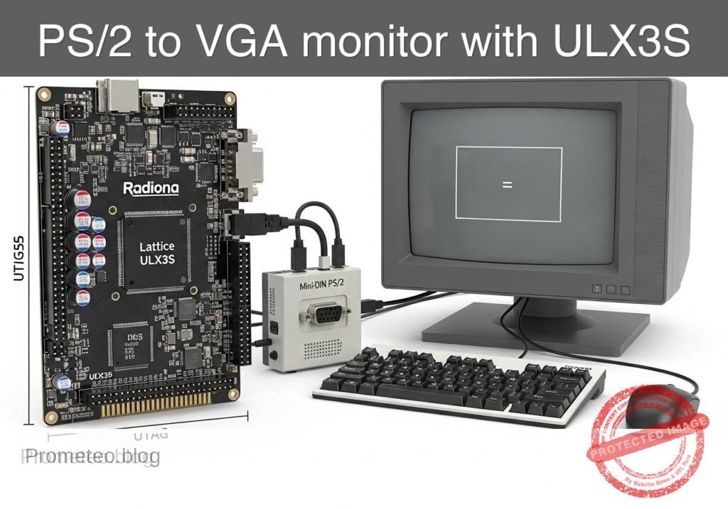 Practical case: PS/2 to VGA monitor with ULX3S — hero