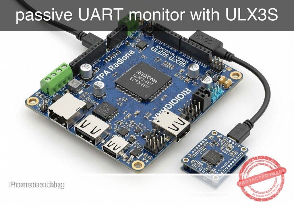 Practical case: passive UART monitor with ULX3S — hero