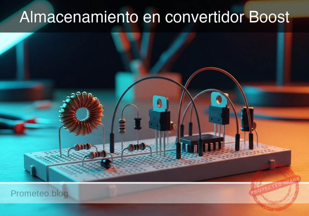Esquemático — Caso práctico: Almacenamiento en convertidor Boost