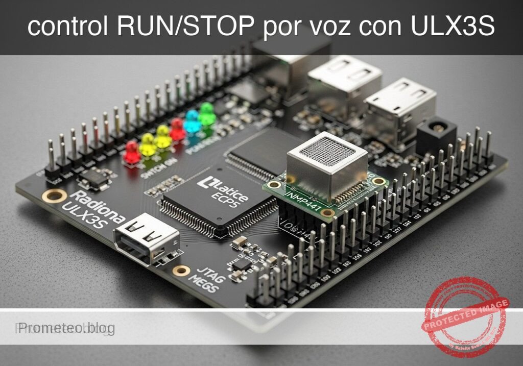Caso práctico: control RUN/STOP por voz con ULX3S — hero