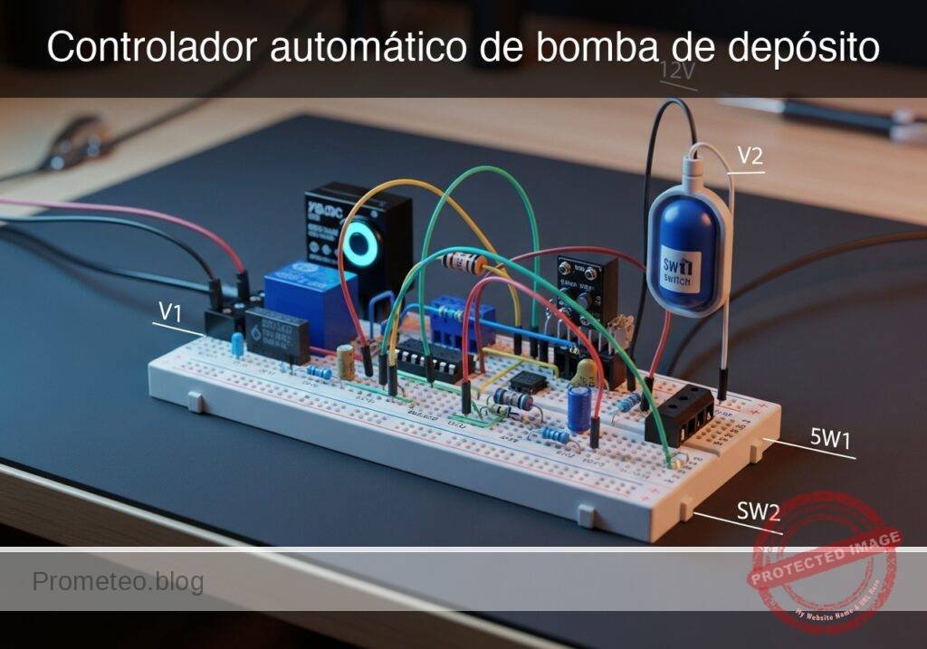 Prototipo de Controlador automático de bomba de depósito (Maker Style)