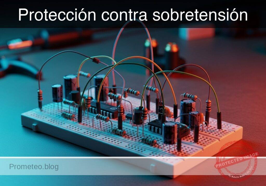 Esquemático — Caso práctico: Protección contra sobretensión