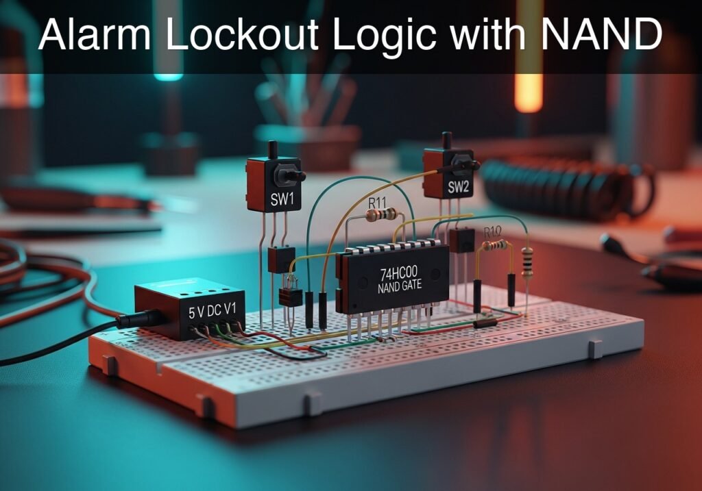 Alarm Lockout Logic with NAND prototype (Maker Style)