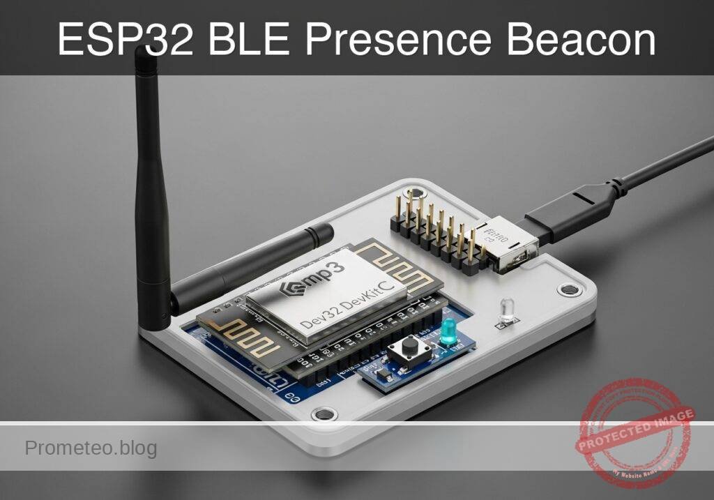 Practical case: ESP32 BLE Presence Beacon — hero