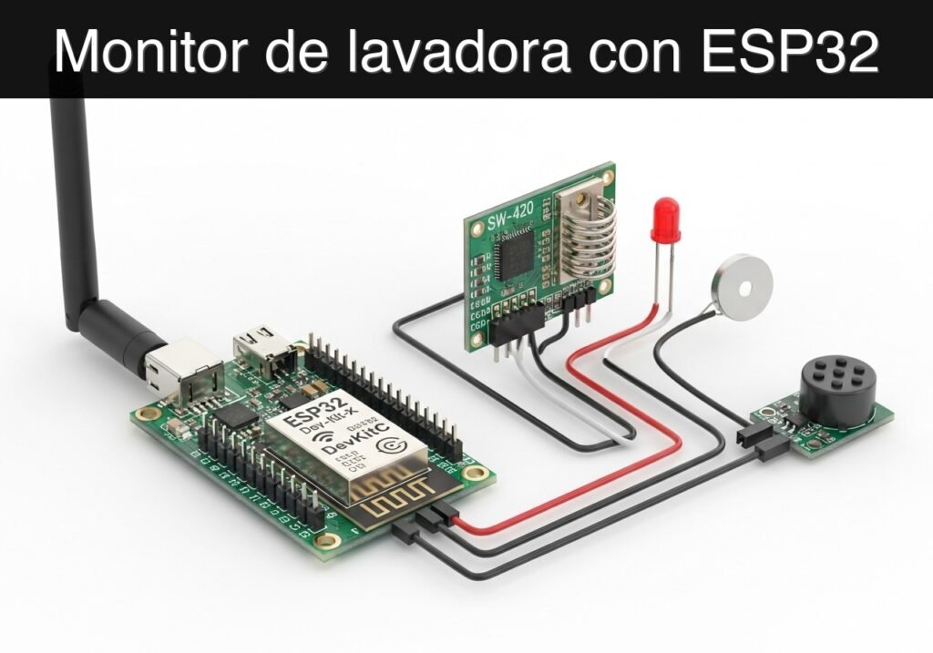 Caso práctico: Monitor de lavadora con ESP32 — hero