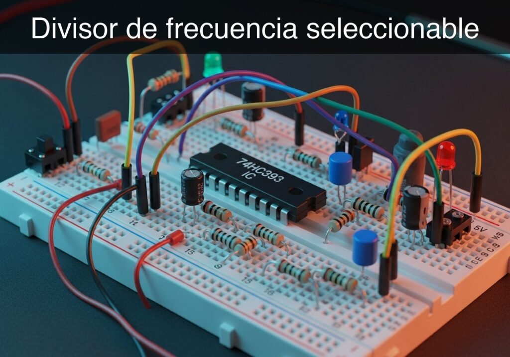 Prototipo de Divisor de frecuencia seleccionable (Maker Style)