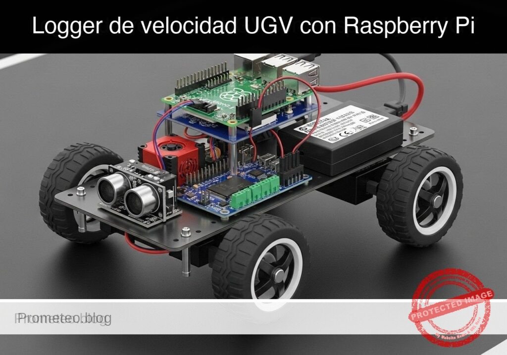 Caso práctico: logger de velocidad UGV con Raspberry Pi — hero