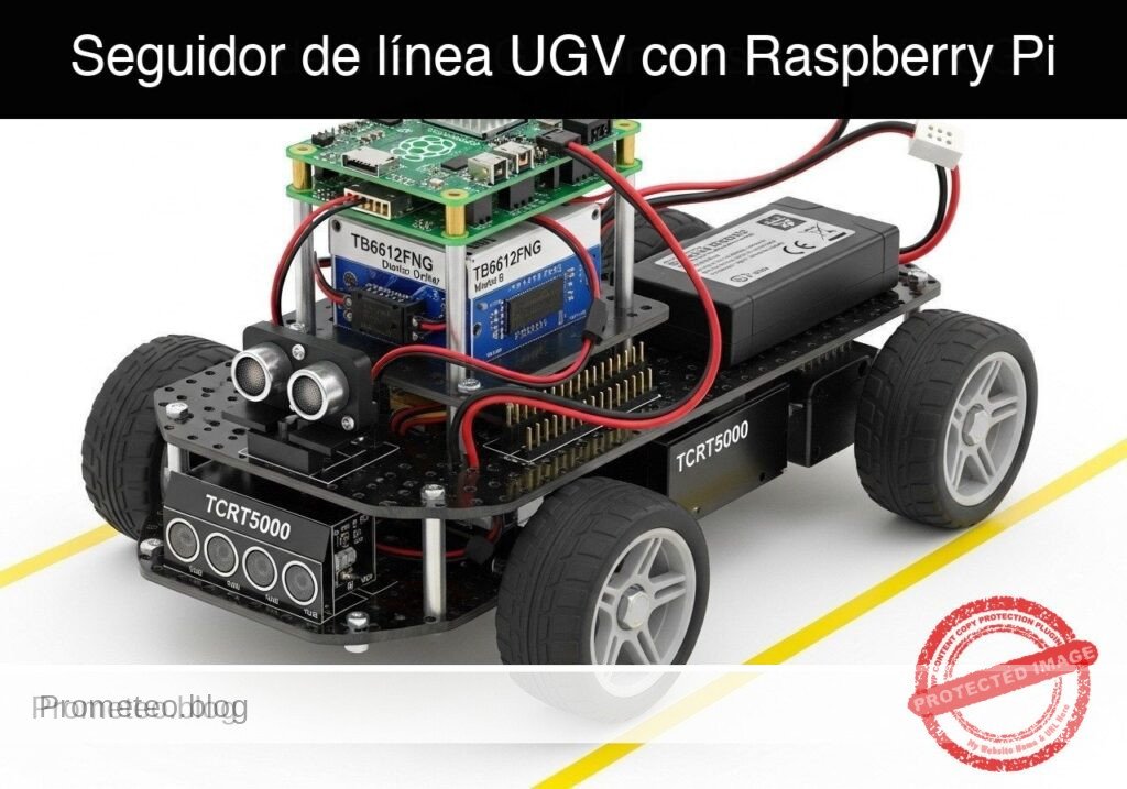 Caso práctico: seguidor de línea UGV con Raspberry Pi — hero