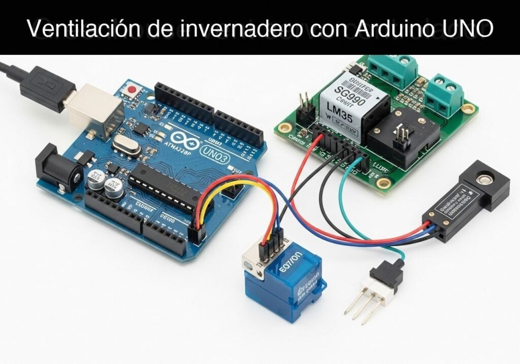 Caso práctico: ventilación de invernadero con Arduino UNO — hero